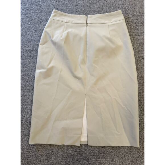 TEENFLO Women's Pencil Skirt Size 2 White Career Business Professional - Picture 2 of 11